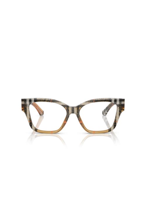 Burberry 52mm Cat Eye Optical Glasses In Multi