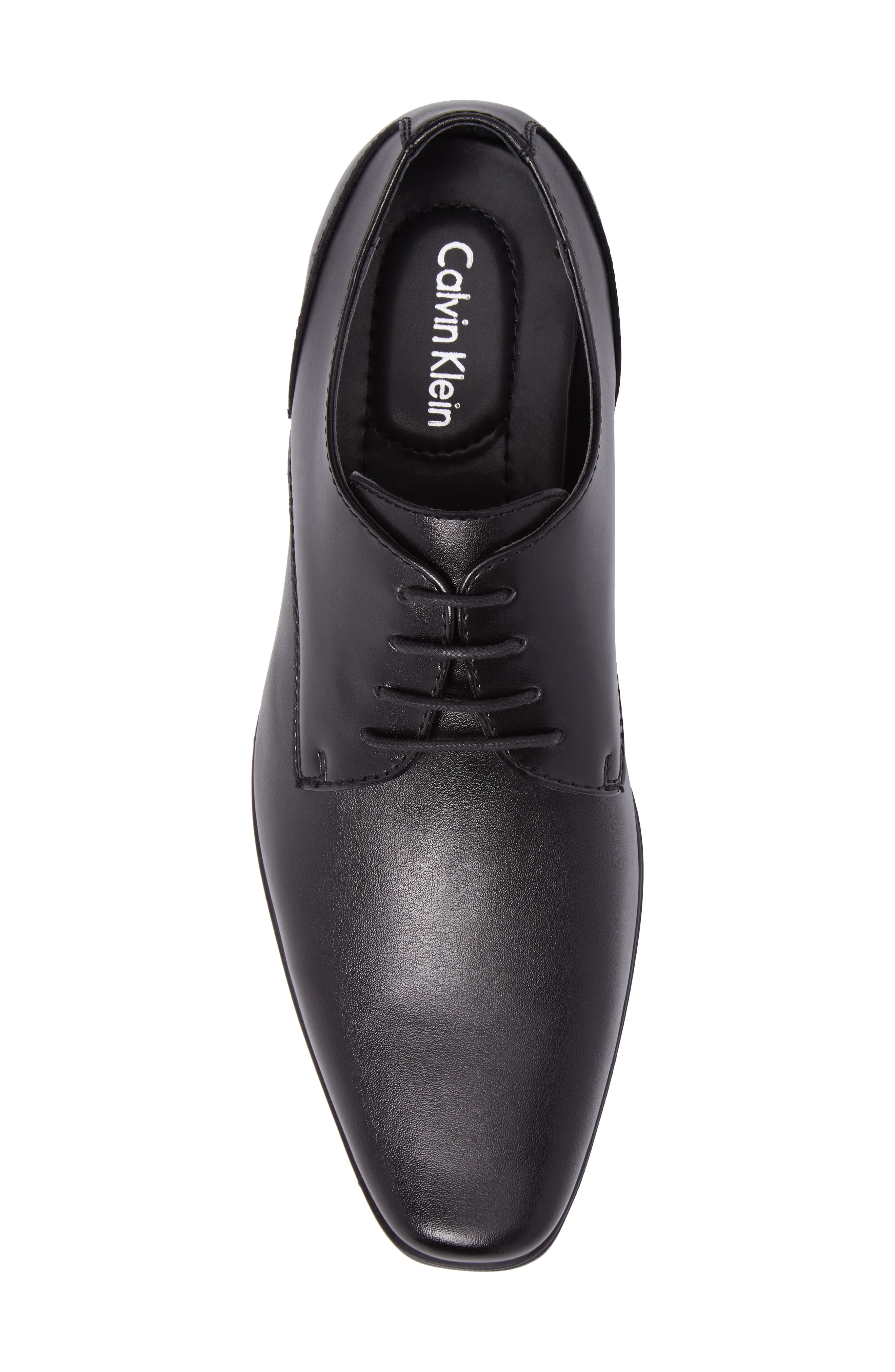 Brodie Plain Toe Derby, Alternate, color, BLACK LEATHER