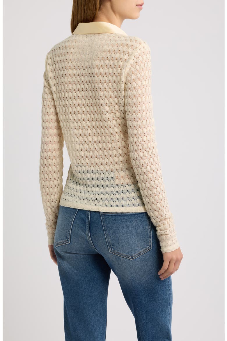 Bubble Stitch Shirt, Alternate, color, CREAM