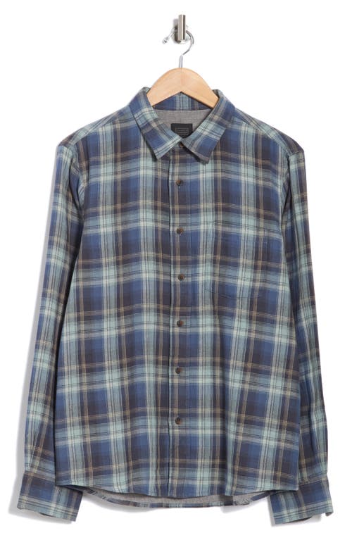 14th & Union Duofold Flannel Button-up Shirt In Blue