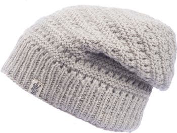 NEW NIRVANNA DESIGNS women\'s cable slouch hat in white Best Women main image 4