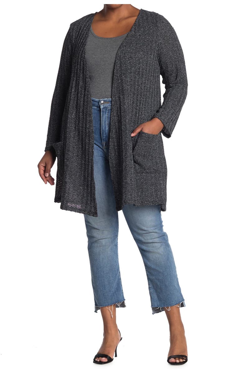Forgotten Grace Boucle Ribbed Pocket Cardigan, Main, color,