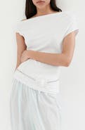 MANGO Ruched One-Shoulder Top