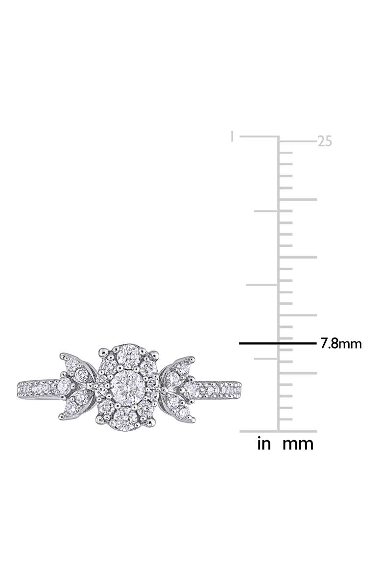 Diamond Floral Ring - 0.48ct., Alternate, color, WHITE GOLD