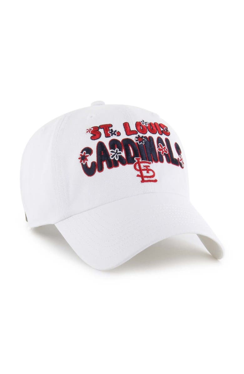 '47 Women's '47 White St. Louis Cardinals Flower Power Clean Up Adjustable Hat, Alternate, color, 