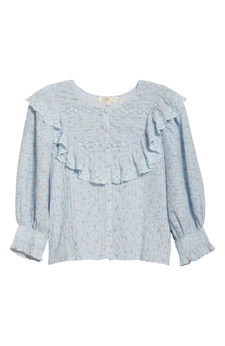 LoveShackFancy Canna Ruffle Top, Alternate, color, 