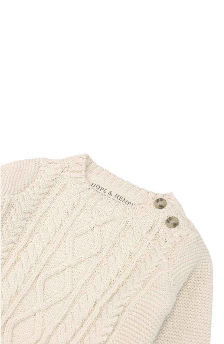 Hope & Henry Baby Cable Sweater and Legging Set, Infant, Alternate, color, 