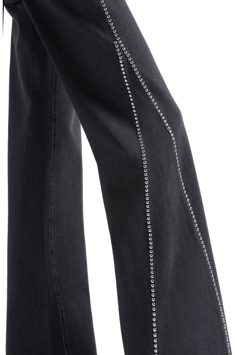 Lotta Seamed Patch Pocket Wide Leg Jeans, Alternate, color, NOCTURNE