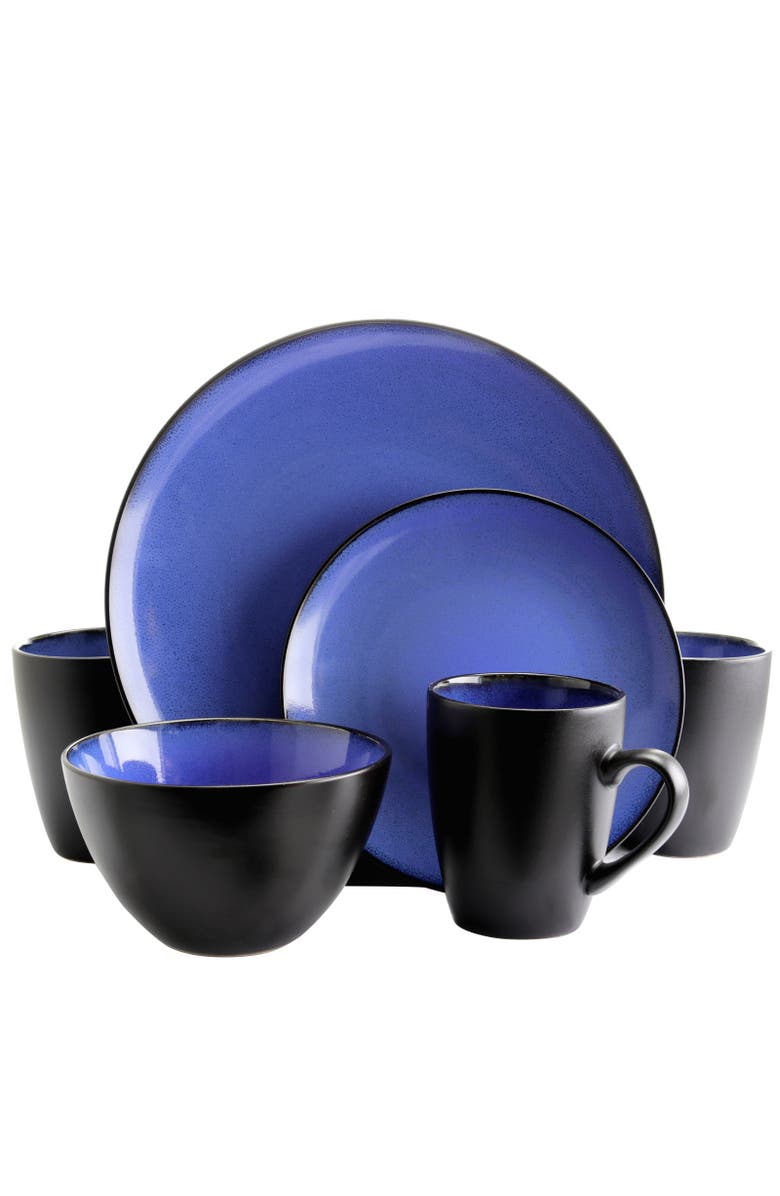 Gibson Elite Round 16-Piece Dinnerware Set,, Alternate, color, Blue