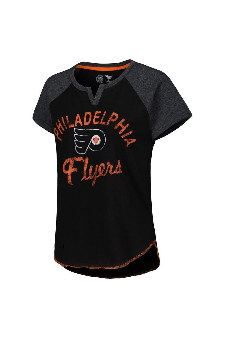 STARTER Women's Starter Raglan Philadelphia Flyers Grand Slam Black ...