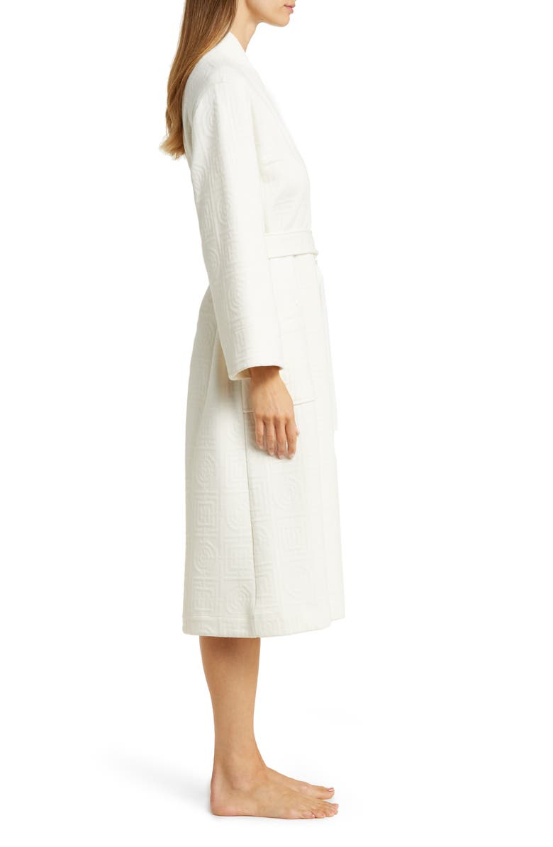 Natori Infinity Quilted Jacquard Robe, Alternate, color, Cream