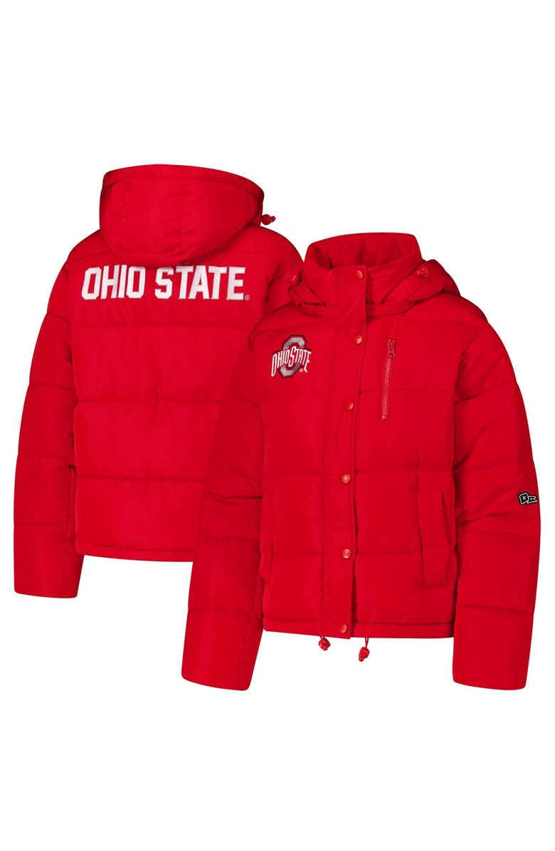 Hype and Vice Women's Hype and Vice Scarlet Ohio State Buckeyes Full-Zip Puffer Jacket, Main, color, 