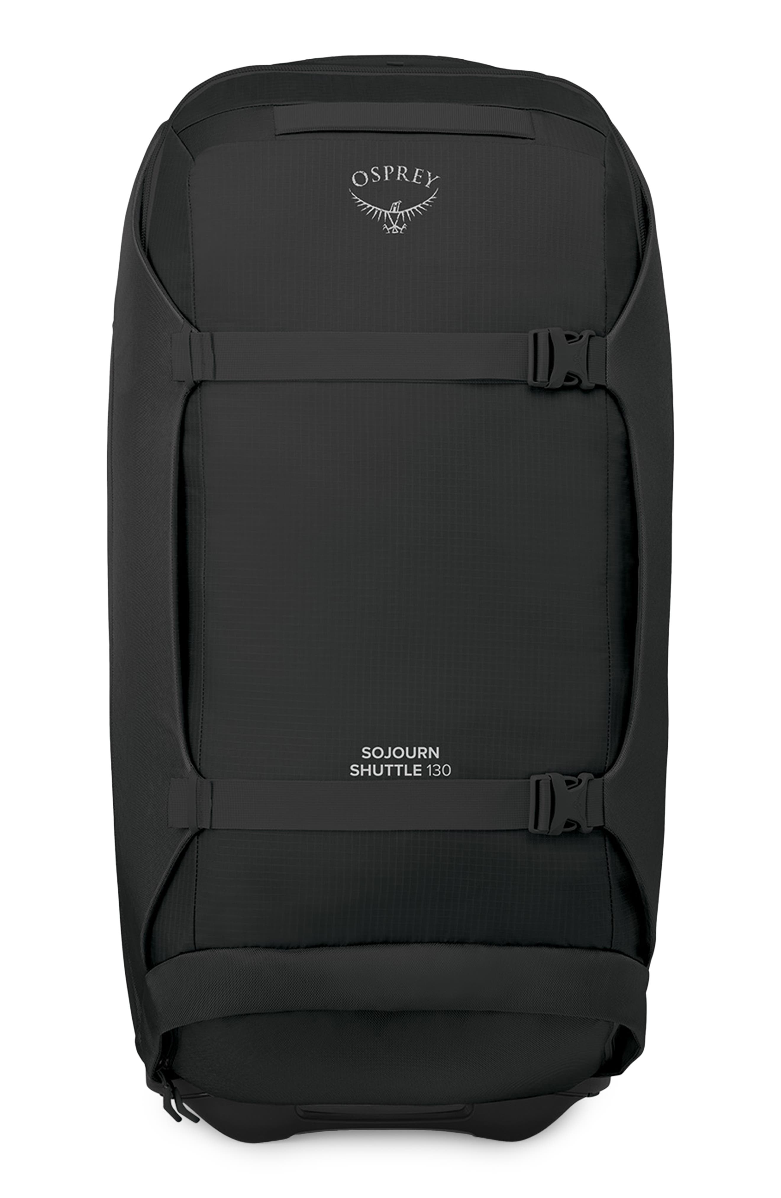 Osprey Sojourn 36-Inch 130-Liter Shuttle Wheeled Recycled Nylon Duffle Bag, Alternate, color, Black