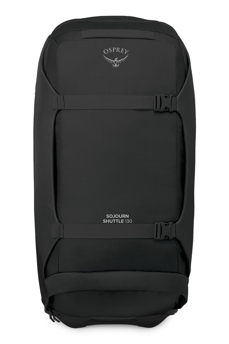 Sojourn 36-Inch 130-Liter Shuttle Wheeled Recycled Nylon Duffle Bag, Alternate, color, BLACK