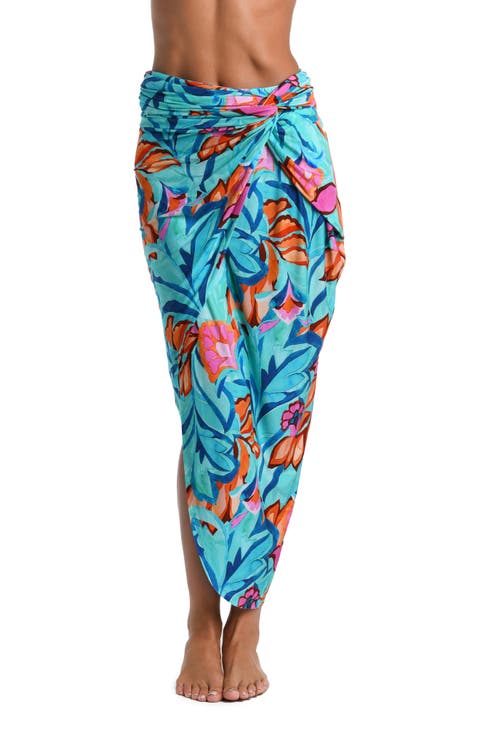 Tropical Convertible Faux Wrap