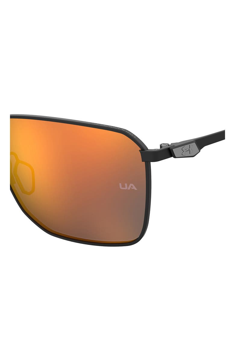 Under Armour 58mm Rectangular Sunglasses, Alternate, color, 