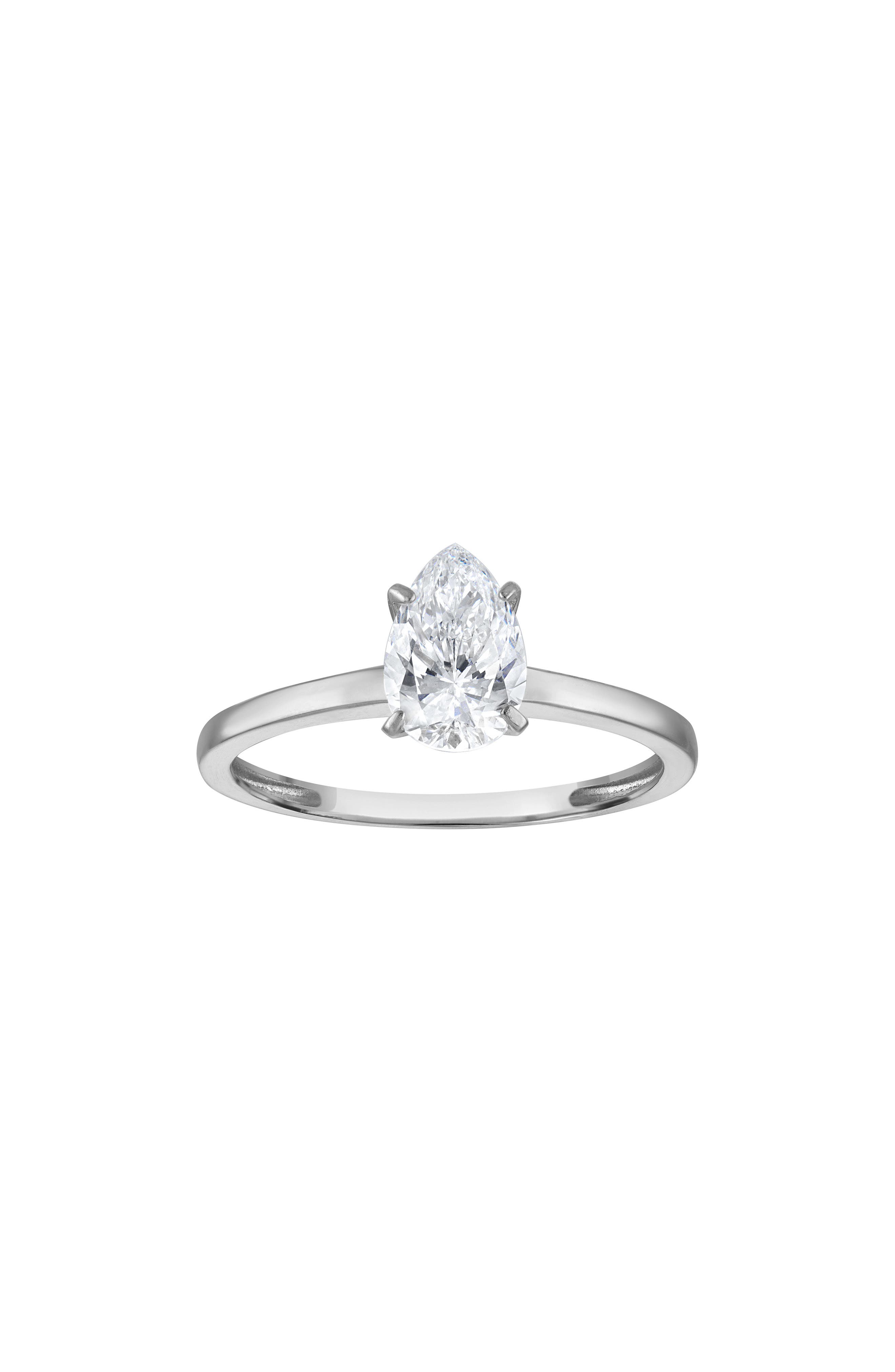 FZN 10k Gold Lab Grown Diamond Solitaire Ring