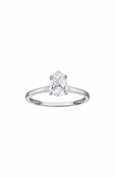 FZN 10k Gold Lab Grown Diamond Solitaire Ring