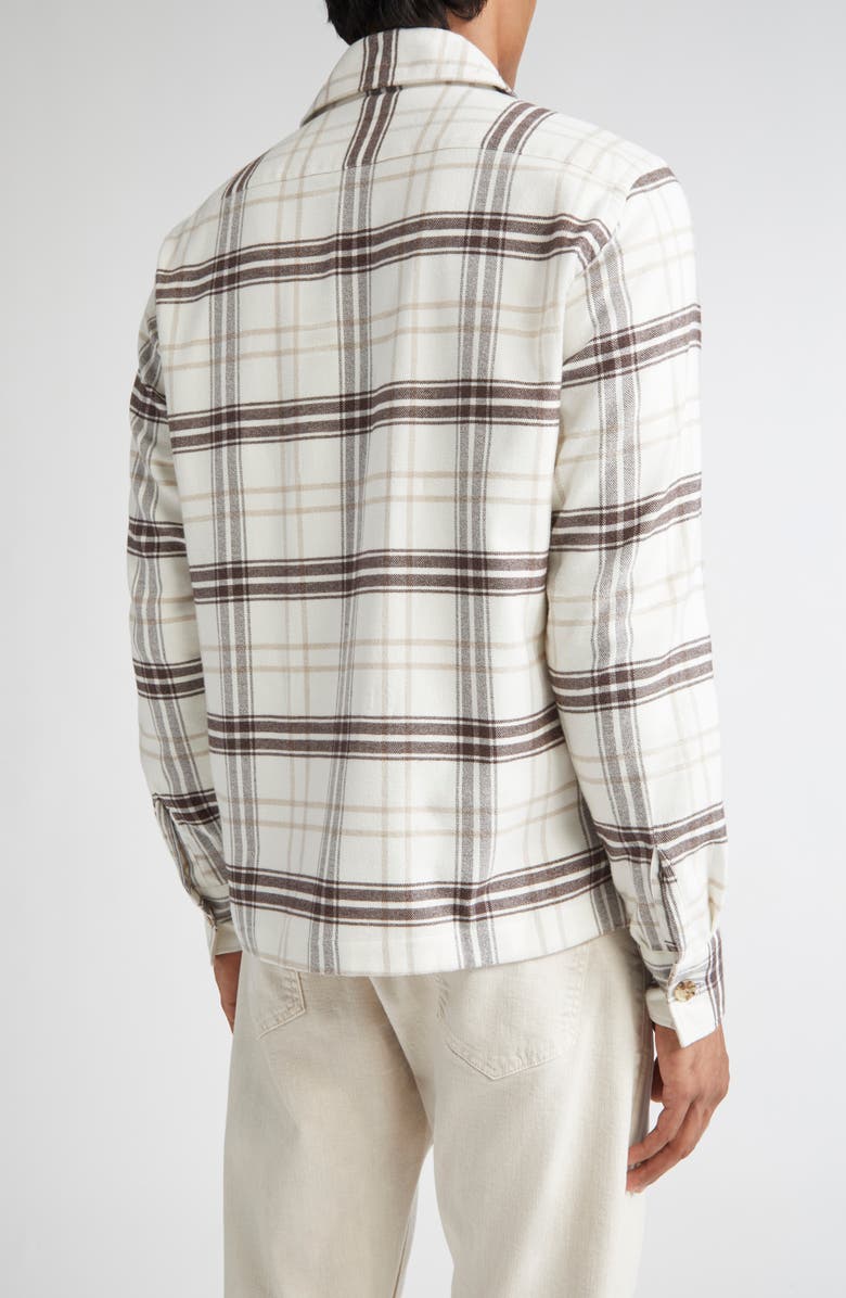Eleventy Plaid Overshirt, Alternate, color, 25-02 Cocoa And Sand