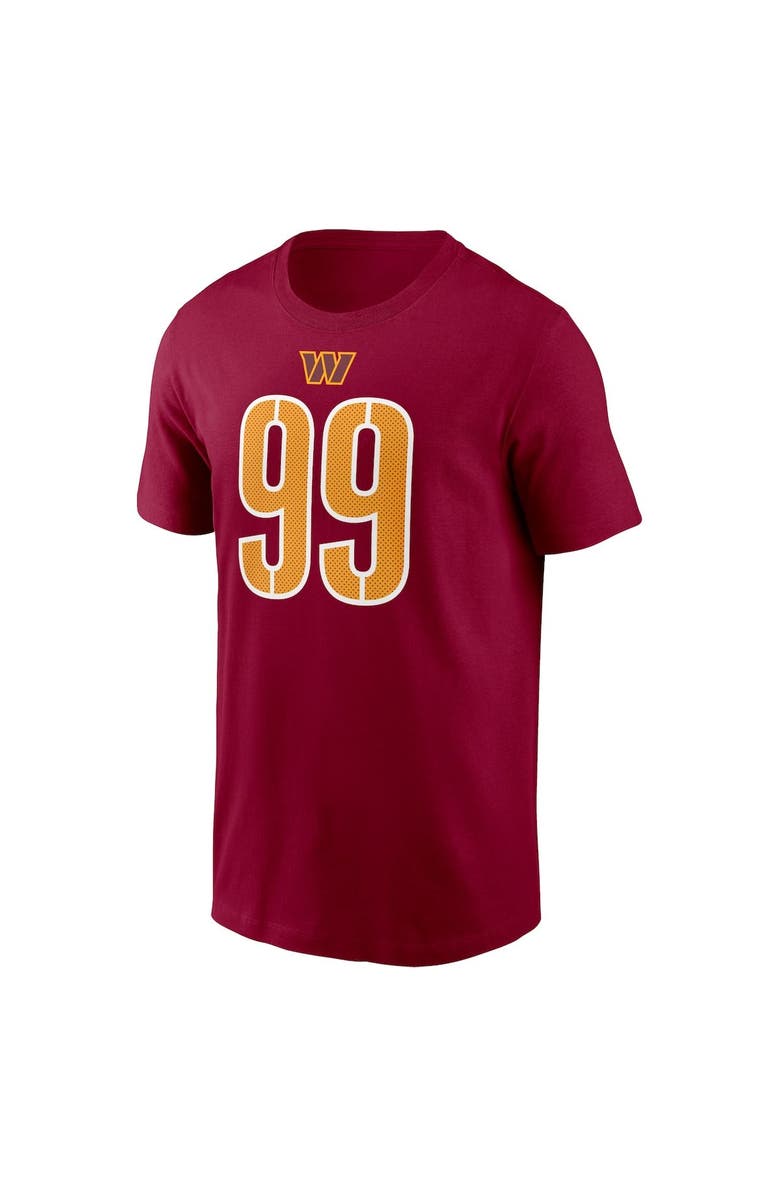Nike Men's Nike Chase Young Burgundy Washington Commanders Player Name & Number T-Shirt, Alternate, color, Burgundy