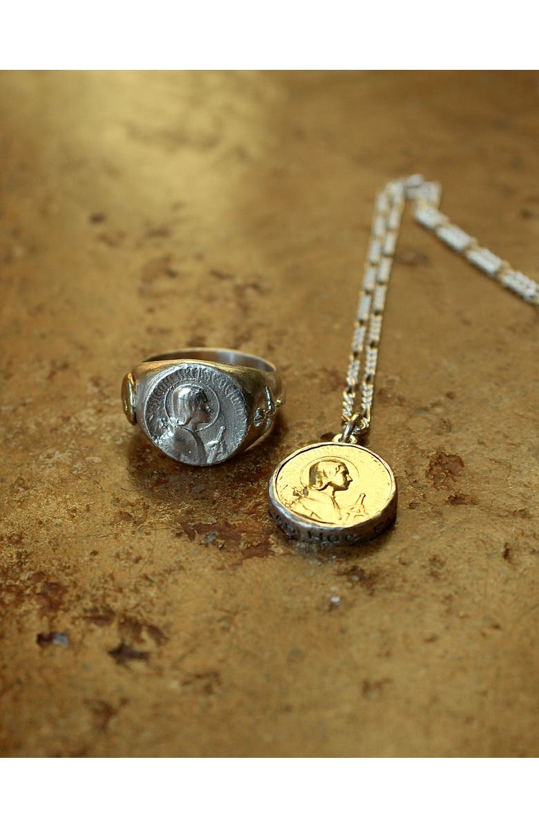 SAINT VAGABOND Joan of Arc Ring, Alternate, color, Sterling Silver With Brass