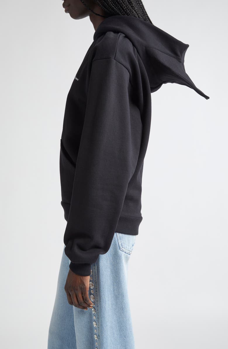 Coperni x Disney Maleficent Horned Fleece Logo Hoodie, Alternate, color,