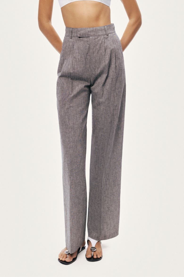 Wide Leg Tailored Pants, Alternate, color, Multi-Colred