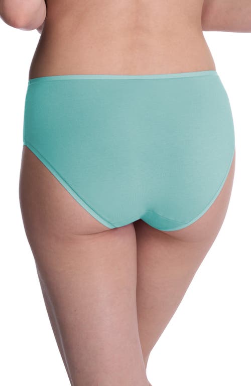 Natori Bliss Bare Cotton Hipster Briefs In Green