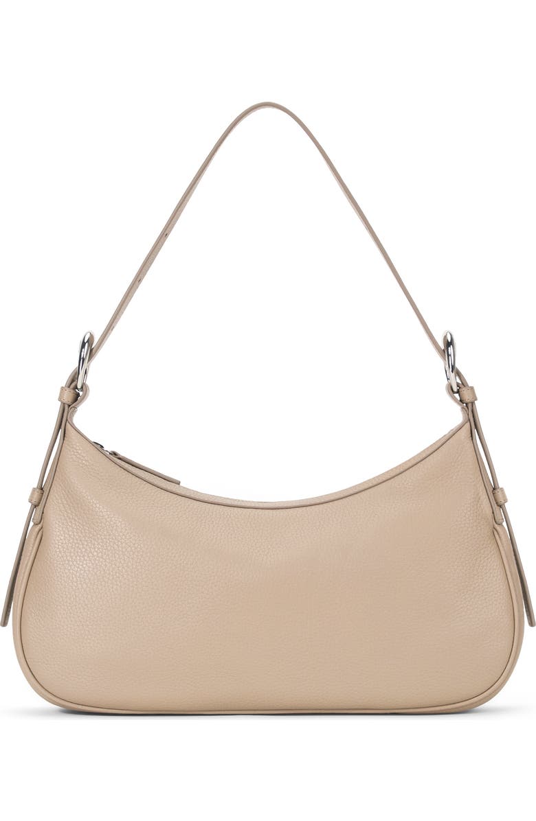 STAUD Pine Leather Shoulder Bag, Main, color, Dune