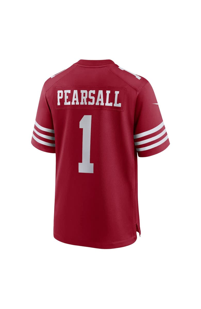 Nike Men's Nike Ricky Pearsall Scarlet San Francisco 49ers Team Game Jersey, Alternate, color, Scarlet