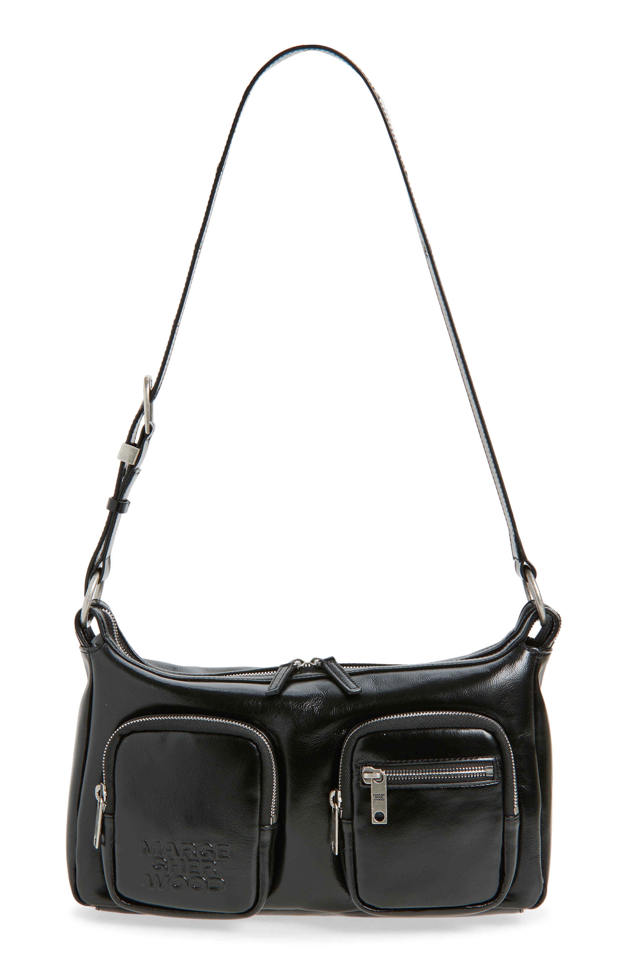 MARGESHERWOOD Outpocket Leather Hobo Bag, Main, color, 