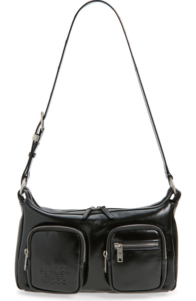 MARGESHERWOOD Outpocket Leather Hobo Bag, Main, color,