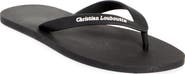 Christian Louboutin Logo Embossed Rubber Flip Flop