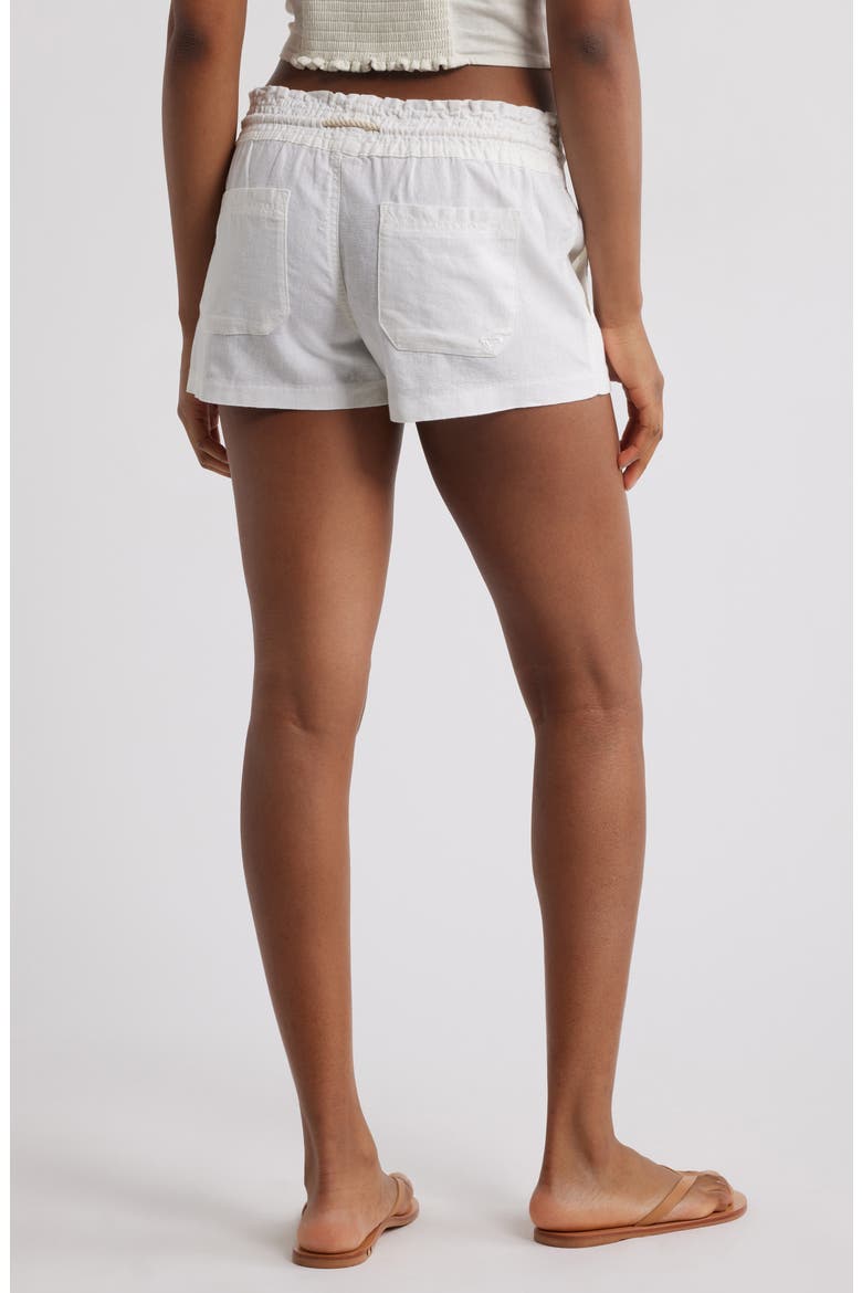 Oceanside Cotton Drawstring Shorts, Alternate, color, SEA SALT