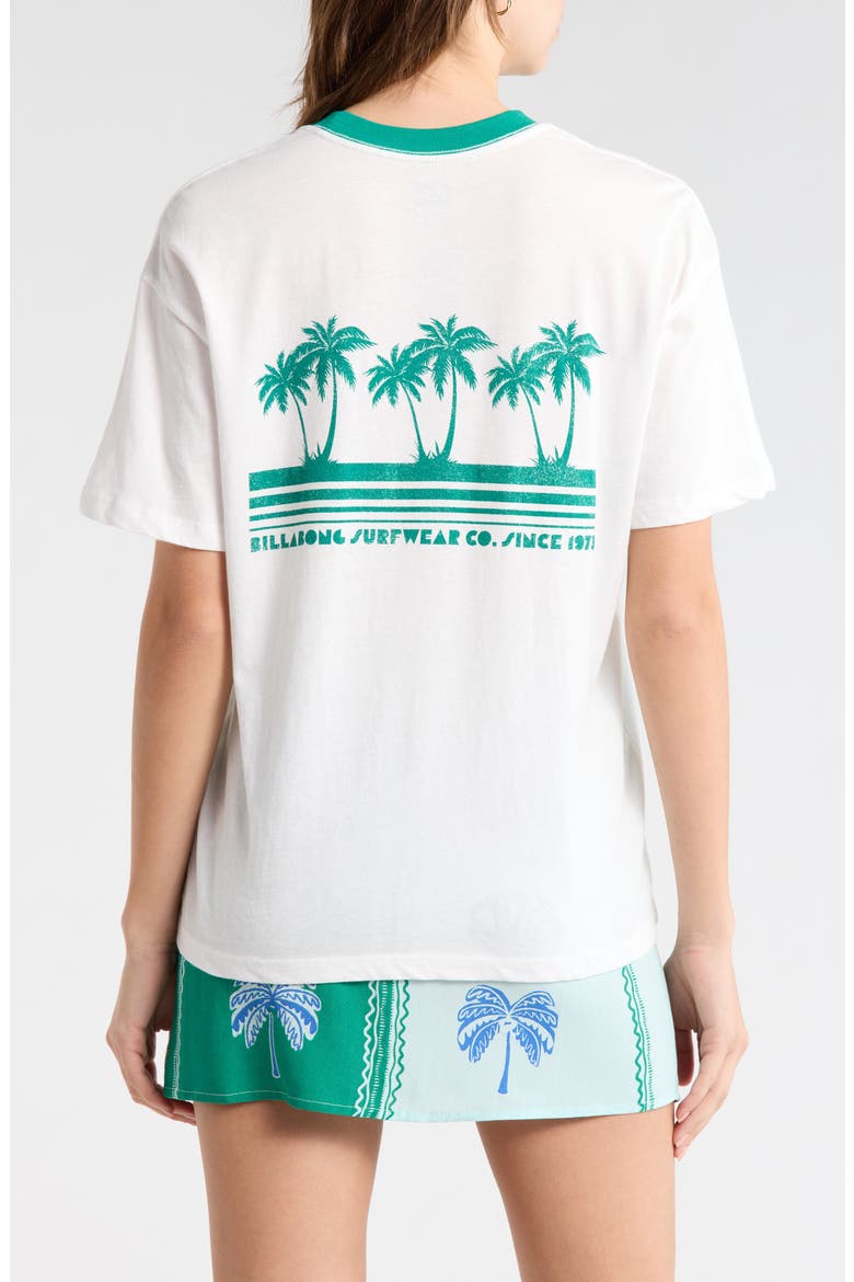 My Beach Club Graphic Ringer T-Shirt, Alternate, color, SALT CRYSTAL