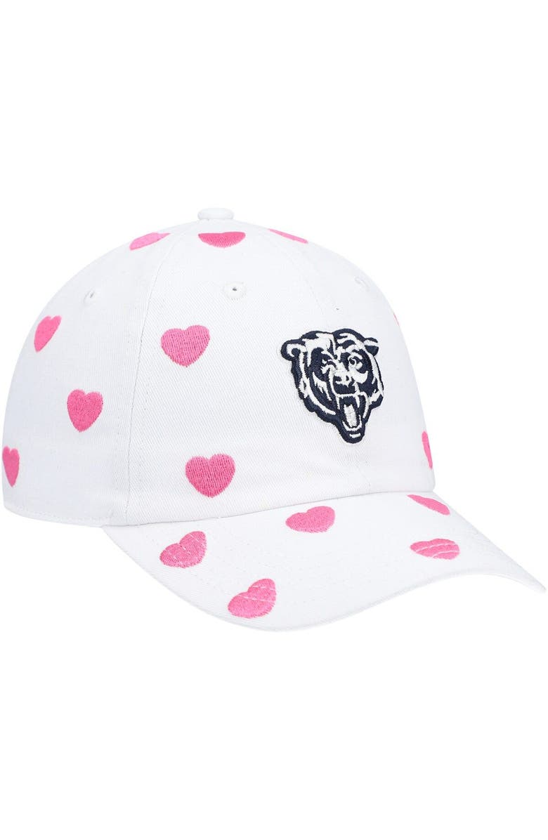 '47 Toddler Girls '47 White Chicago Bears Surprise Clean Up Adjustable Hat, Alternate, color, 