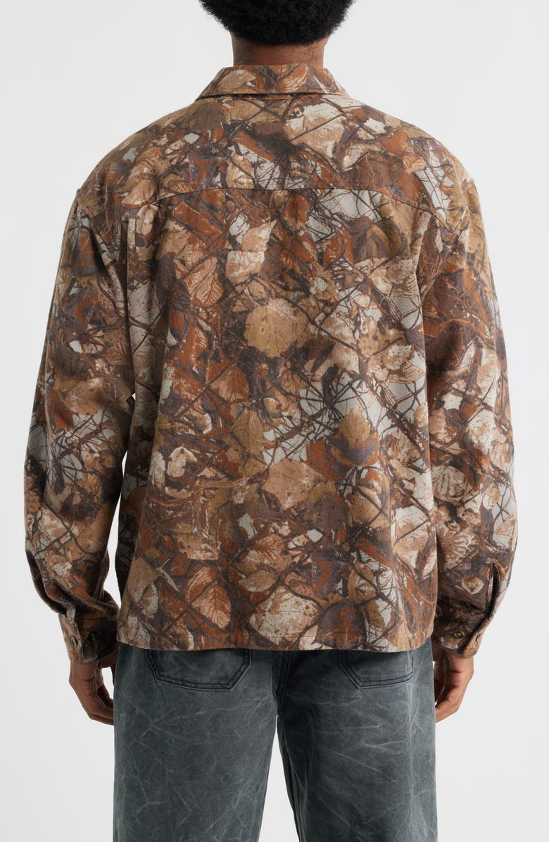Obey Fence Camo Cotton Twill Overshirt, Alternate, color, Fence Camo Multi