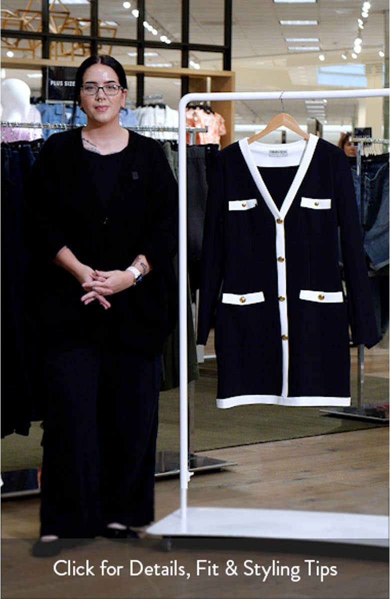 Toluke Bicolor Long Sleeve Minidress, sales video thumbnail