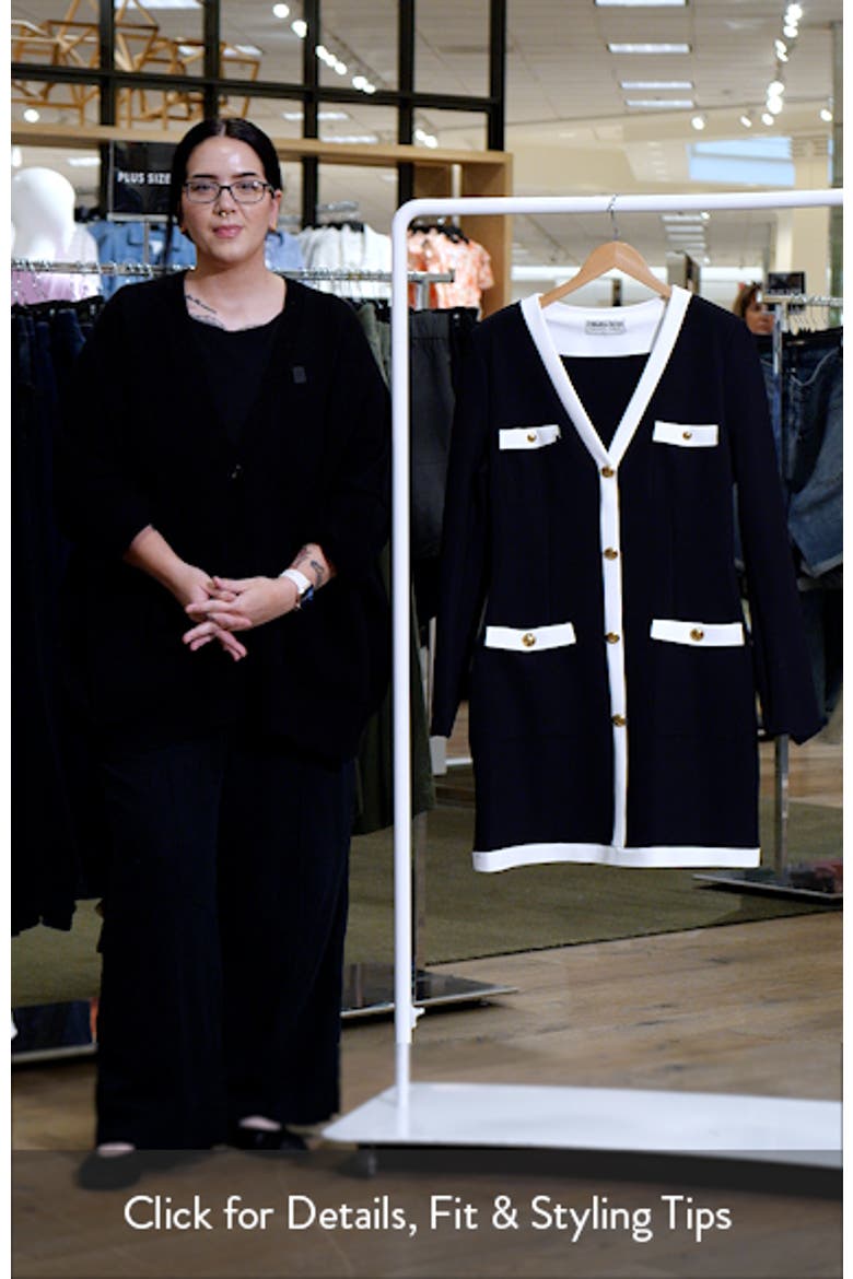 Toluke Bicolor Long Sleeve Minidress video