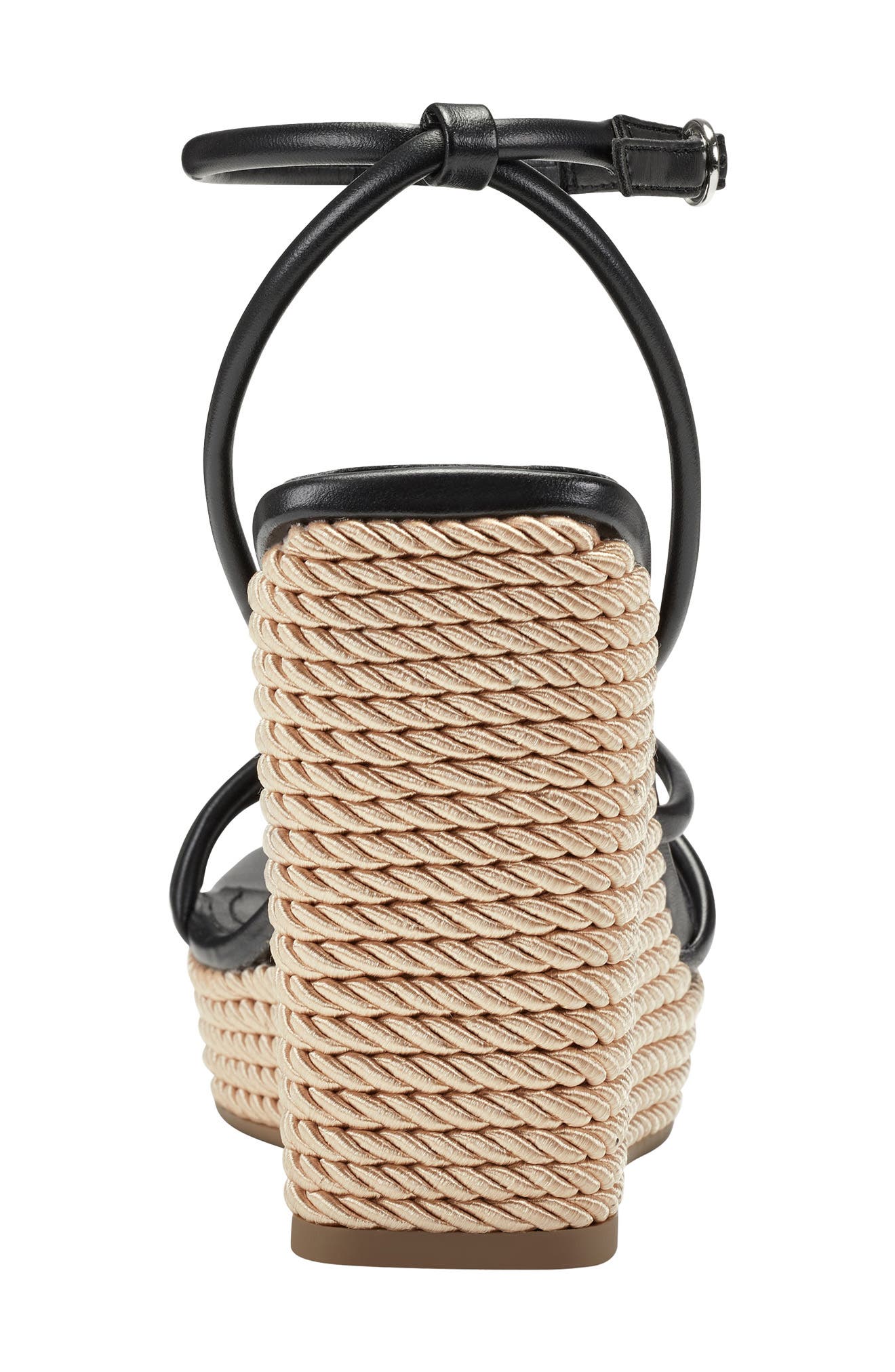 Marc Fisher Zeki Ankle Strap Braided Wedge Sandal, Alternate, color, 