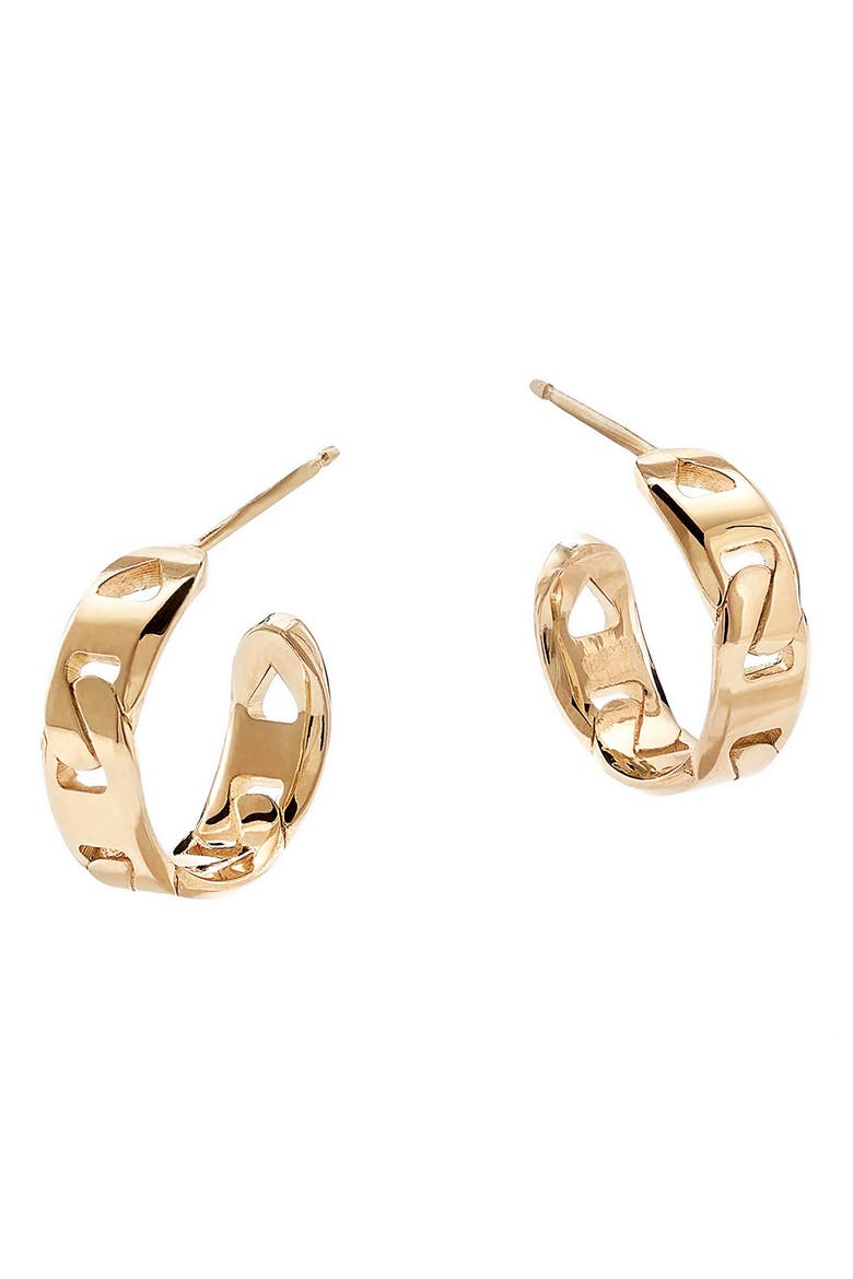 Malibu Huggie Earrings, Main, color, YELLOW