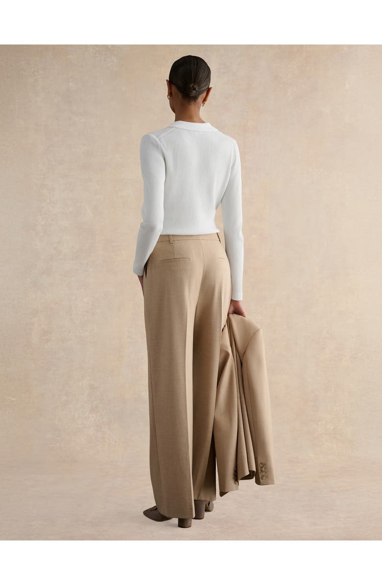 HOBBS LONDON Ashleen Wide Leg Trousers, Alternate, color, Neutral