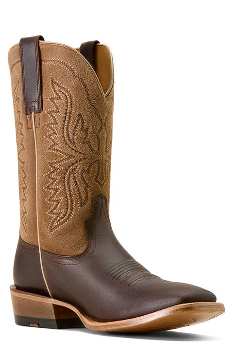 Preston Wide Square Toe Cowboy Boot (Men)