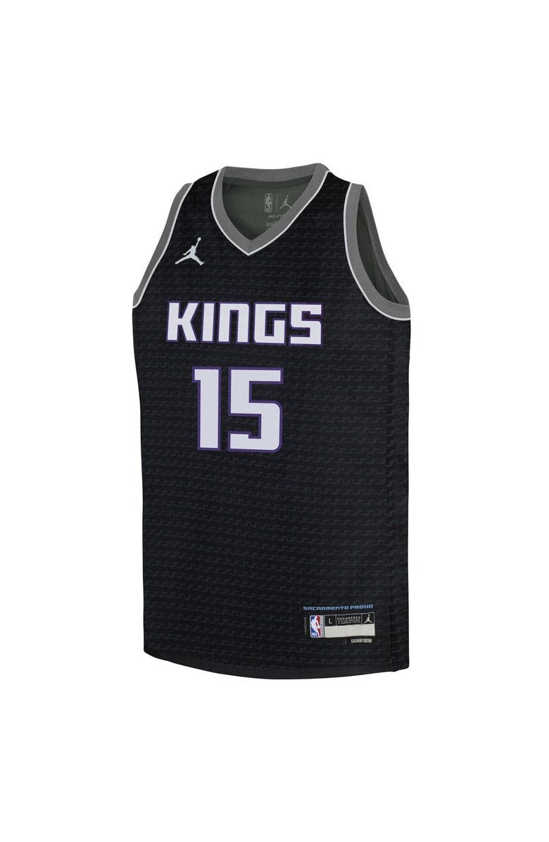 Jordan Brand Youth Jordan Brand Davion Mitchell Black Sacramento Kings Swingman Jersey - Statement Edition, Alternate, color, 