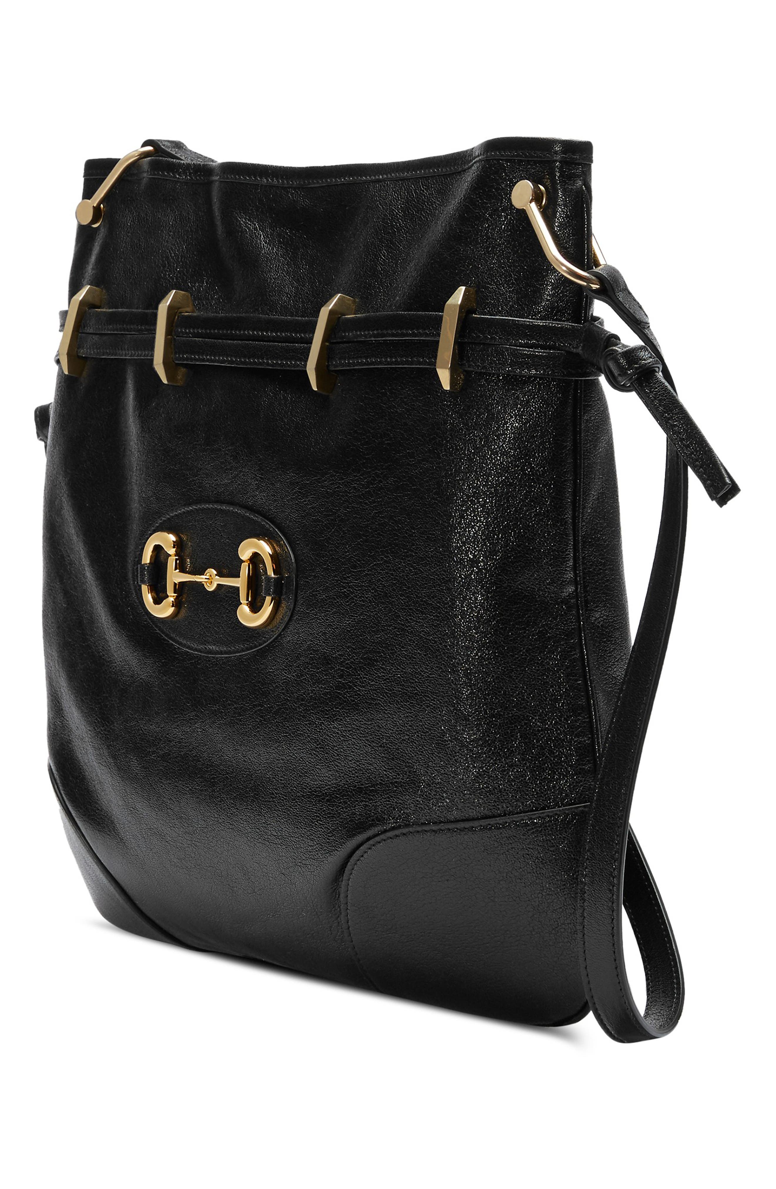 Gucci Large 1955 Horsebit Leather Messenger Bag, Alternate, color, 