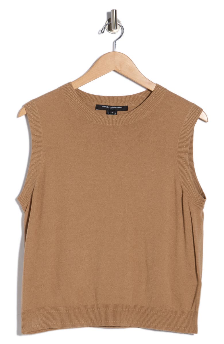 French Connection Cosysoft Sleeveless Sweater, Alternate, color, 22-Camel Mel