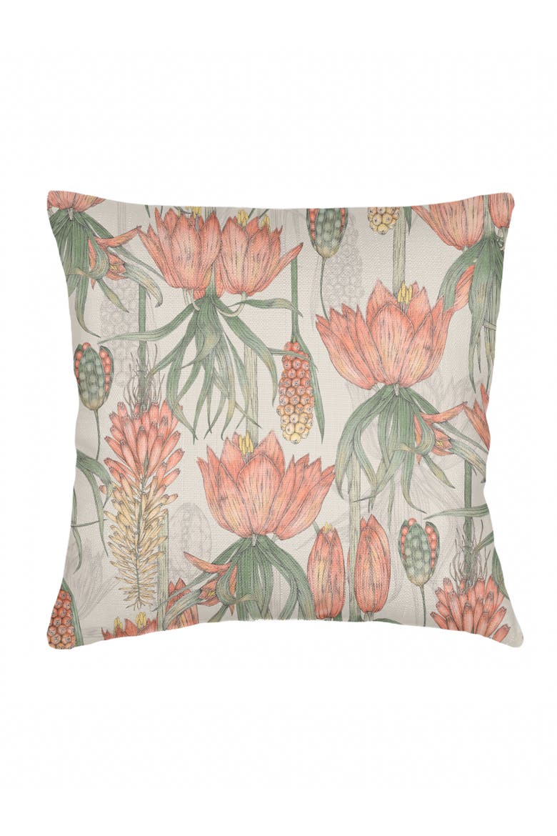 Island Orchard Linen Pillow with Down Alternative Insert, Main, color, Beige