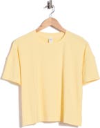 YOGALICIOUS Heavenly Ribbed Deluxe Boxy Crop T-Shirt
