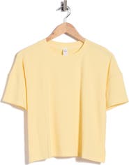 YOGALICIOUS Heavenly Ribbed Deluxe Boxy Crop T-Shirt