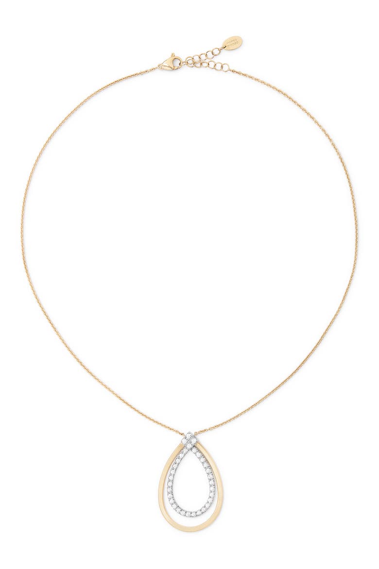 Masai Coil & Diamond Pendant Necklace, Main, color, 18K YELLOW GOLD